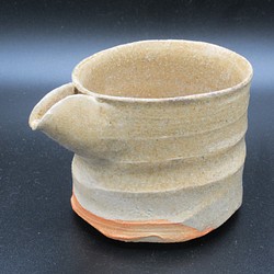 黄瀬戸片口酒器①（薪釜焼成）創作陶器 1枚目の画像