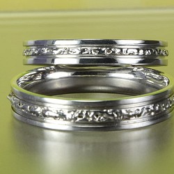 オリジナル結婚指輪 ONE WAY 二人で歩む1本の道　MG-030 1枚目の画像