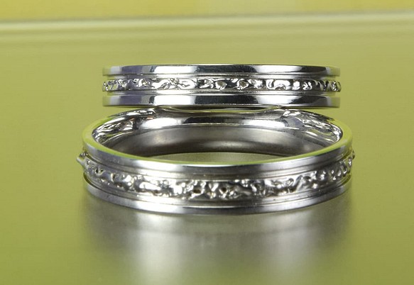 オリジナル結婚指輪 ONE WAY 二人で歩む1本の道　MG-030 1枚目の画像