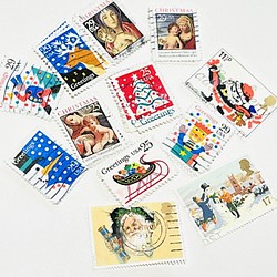 外国切手・古切手 クリスマスB 30枚入 ｜アンティーク・ヴィンテージ 1枚目の画像