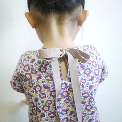 YONE　子供用フレンチブラウス＆ワンピの型紙　　ワンピース　パターン　子供服　りぼん　女の子　ブラウス　かんたん 1枚目の画像