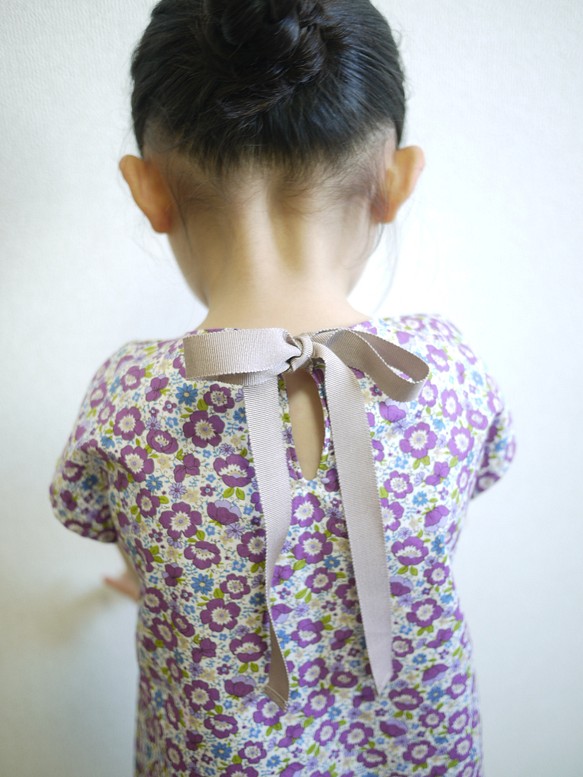YONE　子供用フレンチブラウス＆ワンピの型紙　　ワンピース　パターン　子供服　りぼん　女の子　ブラウス　かんたん 1枚目の画像