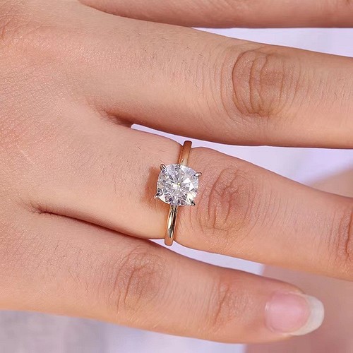 newデザイン】1.5ct モアサナイト リング k18-