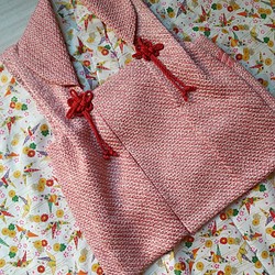 3歳用正絹総絞りの被布(中綿なし）4386m様のリクエスト 子供服 着物 