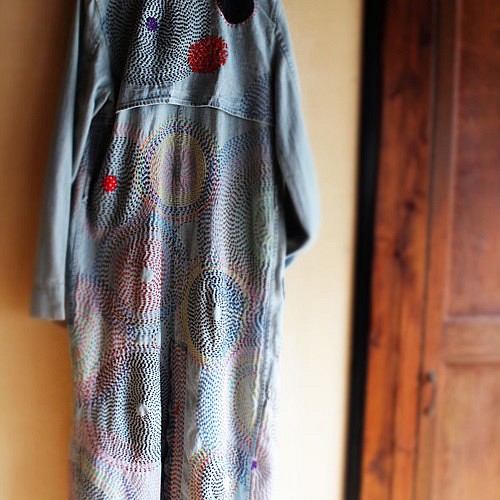 □SAYOCAFE＋R/豪華刺し子のアートなロングコート コート 衣工房 