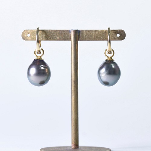 BlackPearl / K18YG earring 【like earrings】 イヤリング