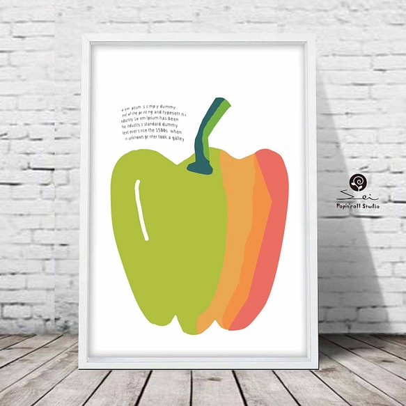 熟れていくing　野菜　イラスト　アート  アートポスター　ポスター  A4　アートseiで検索　853 1枚目の画像