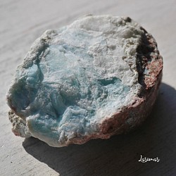 天然石ラリマー約47mm(ドミニカ共和国産)約53g 母岩付き原石ラフロック