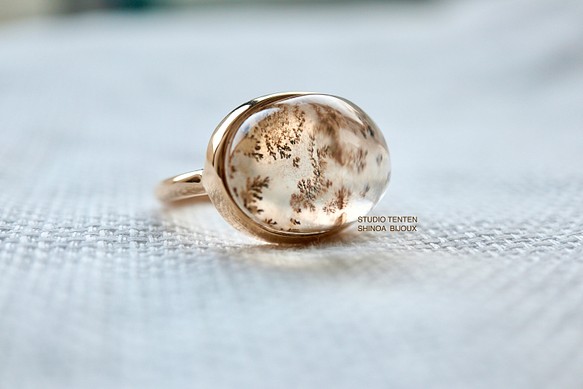 K10[botanical artのdendric quartz] ring 1枚目の画像