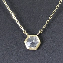 Diamond(Hexagoncut)_0.21ct/k18YG necklace 【Grana/グラーナ】 1枚目の画像