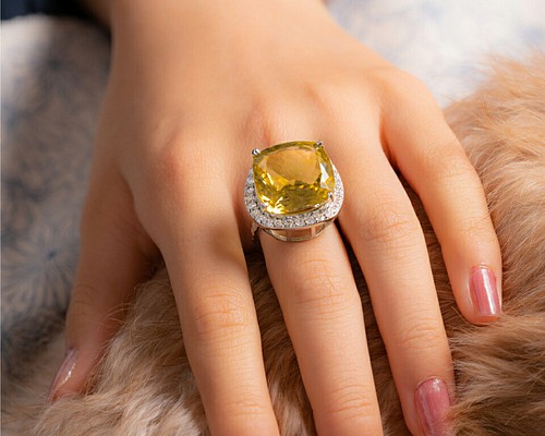 Celebrity Jewels 天然石 キュービックジルコニア リング 指輪