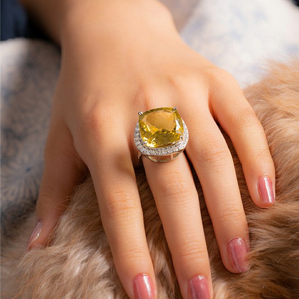 Celebrity Jewels 天然石 キュービックジルコニア リング 指輪
