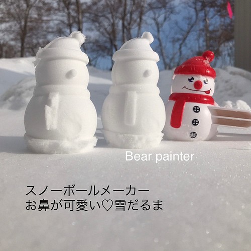 2個セット】可愛い 雪だるま型(大) スノーボールメーカー 雪玉製造機