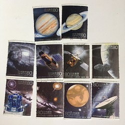 使用済切手  日本天文学会創立100周年10枚セット 1枚目の画像