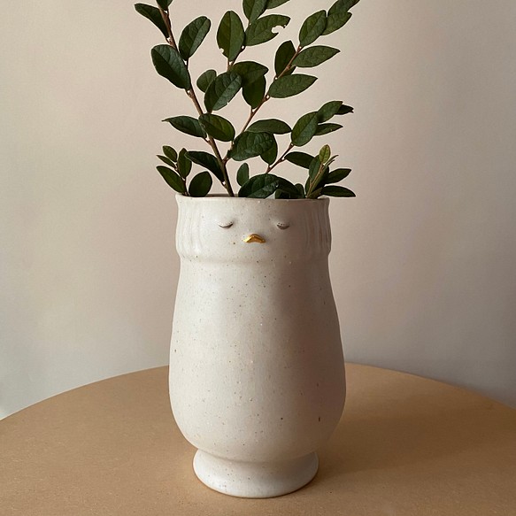 いねむりムスメの花びん【花器】【vase】 1枚目の画像