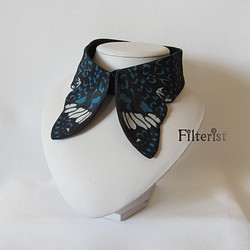 蝶々付け衿:ウラベニカスリタテハ 1枚目の画像