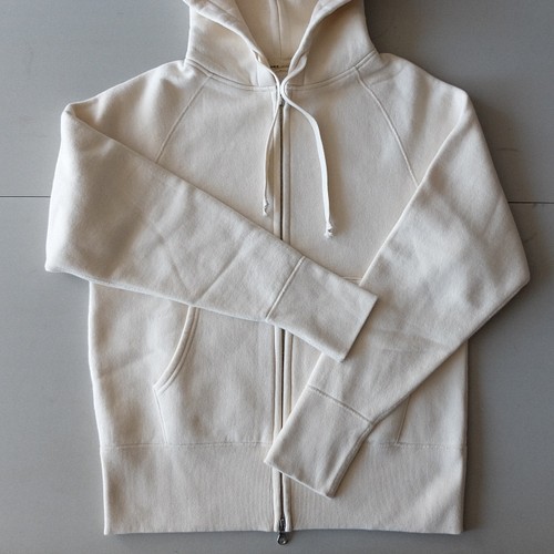 zip up hoody ラグラン裏起毛