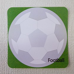 【国内送料無料】サッカーボール　メッセージが書けるシール　10枚入り 1枚目の画像