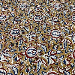 インド ブロックプリント (ハンドプリント生地)　幅１１０cm×長さ５０cm 1枚目の画像