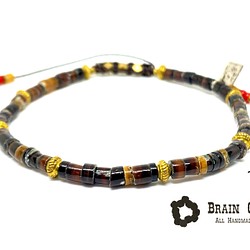 【BG】Buffalo horn & Brass beads Bracelet 〈BG22B0006〉 1枚目の画像