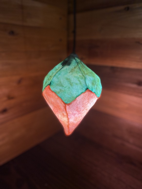 果実型ランプ　緑×オレンジ×ピンク 1枚目の画像