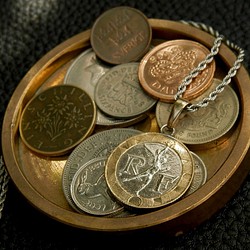 ＃PT23　France Coin Pendant 1枚目の画像