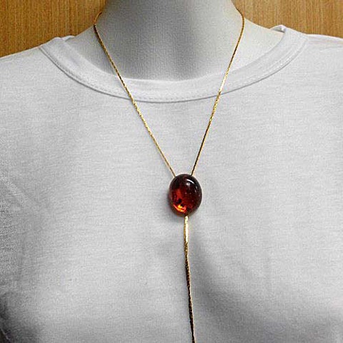 シルバーグレー サイズ 本琥珀 ループタイ ロープタイ Amber - 通販