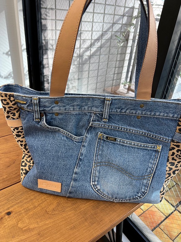 デニムリメイクバッグ＊Chez Denim シェデニム トートバッグ Lサイズ