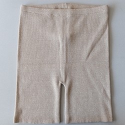 [進貨] 亞麻羊毛針織保暖褲米色 第1張的照片