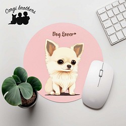 【 チワワ 2023新デザイン！】  パステルカラー マウスパッド　犬　うちの子　犬グッズ　プレゼント 1枚目の画像