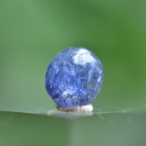 濃いブルー花☆デュモルチェライトインクォーツ ルースs683 天然石 