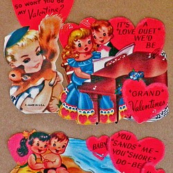 Vintage U.S.A.バレンタインカード３枚セット DA-VSET030 1枚目の画像