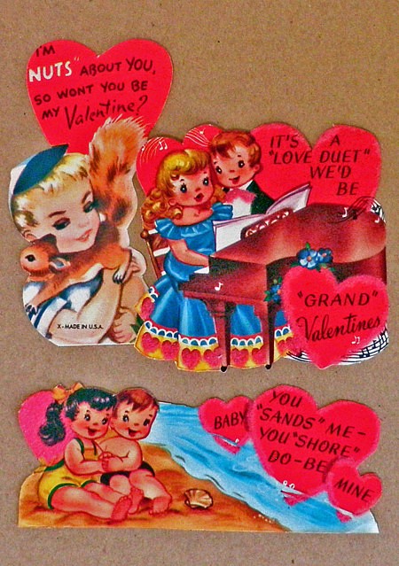Vintage U.S.A.バレンタインカード３枚セット DA-VSET030 1枚目の画像