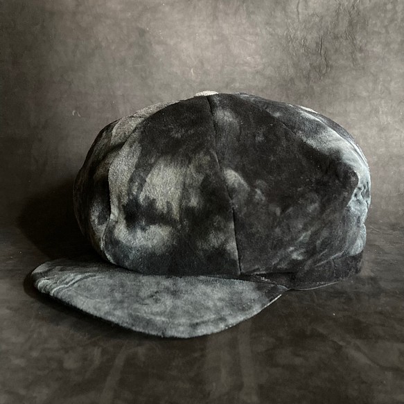【triangles hat 】White bleach  leather casquette 1枚目の画像