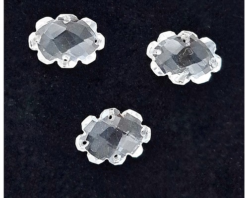 水晶　アーモンド型　4個