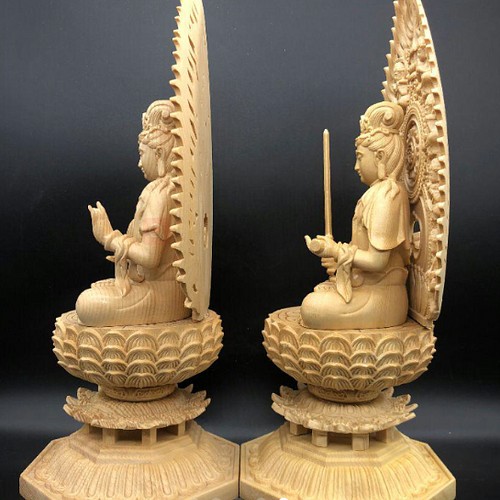 ネットオンラインストア 彫刻仏像 八大守護神【普賢菩薩】干支竜·蛇