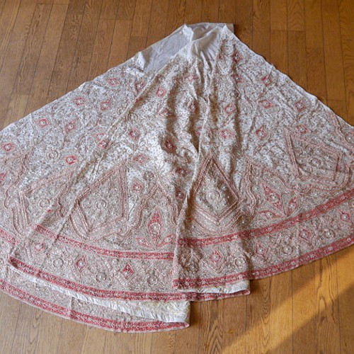 インド製ロイヤルファミリー 結婚式 パーティー 刺繍 スカート www