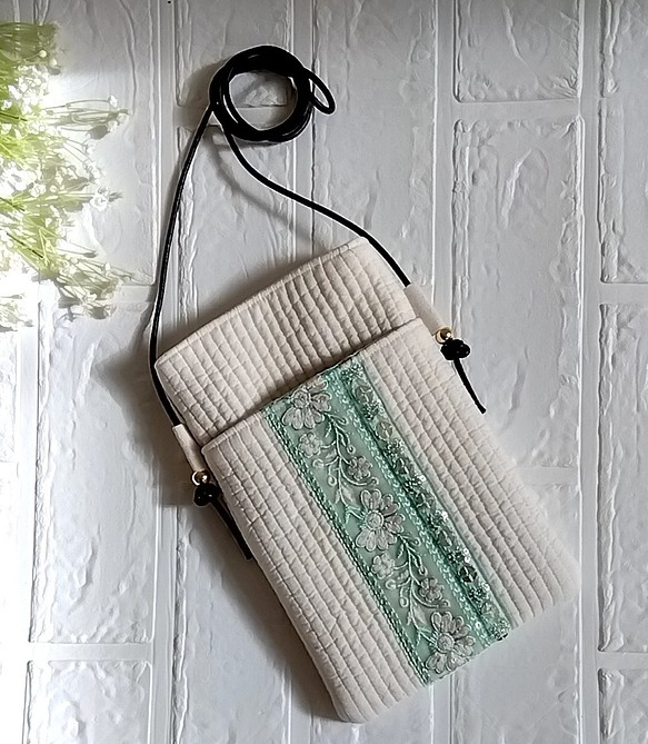 インド刺繍 スマホポシェット スマホポーチ - 通販