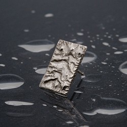 「SUIMEN」studs pierce silver 【〈水面〉シルバー スタッド ピアス】 1枚目の画像