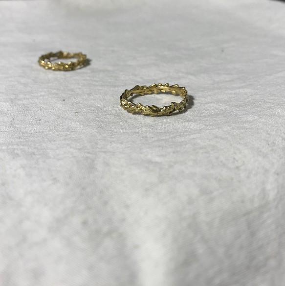 穂リング　真鍮-Brass ring 1枚目の画像