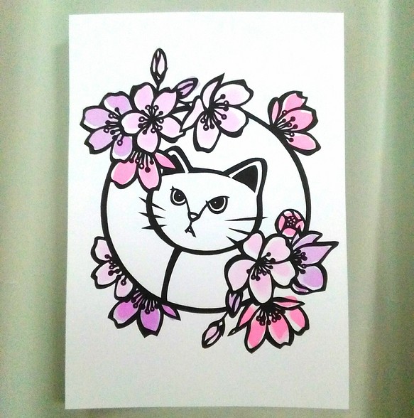 切り絵】原画 A5サイズ cherry blossom2 切り絵 ｈｋｒ 通販｜Creema