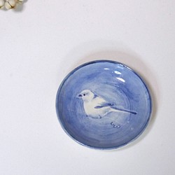 小鳥　シマエナガの豆皿 1枚目の画像