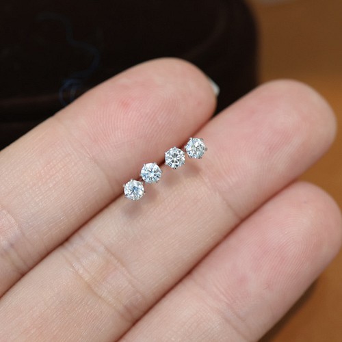 天然ダイヤモンドピアス0.18ct k18 ピアス（スタッド・一粒） パール