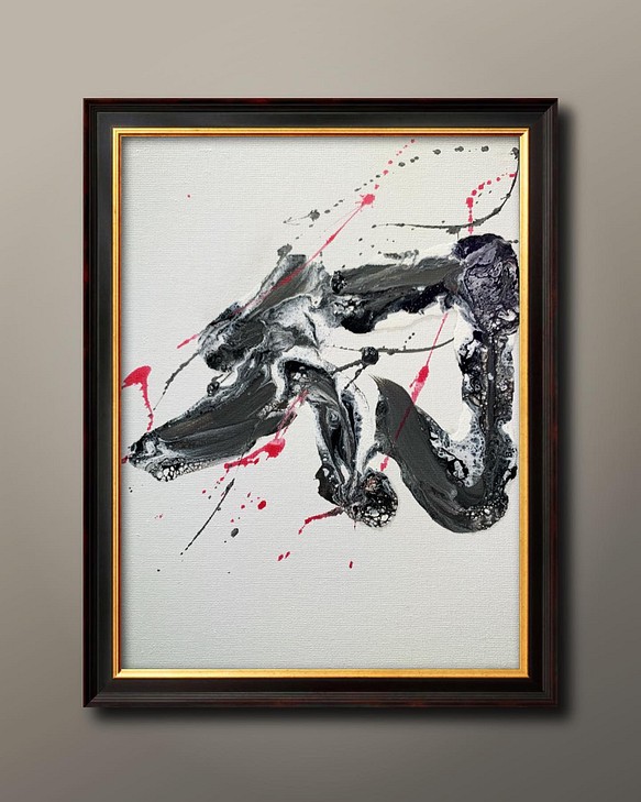 【Abstract Art】抽象画 モダン コンテンポラリー アクリル原画 現代アート インテリア壁掛け 書道アート