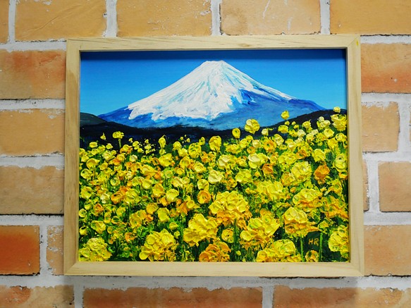 ブランド 新品 油絵 チューリップと菜の花 - 通販 - oestefmbarreiras