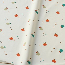 新入荷！DOMOTEXドモテックス『ジャージ生地 フランス輸入　リンゴとナシ　150cm巾』～50㎝単位カット～ 1枚目の画像