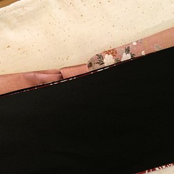 【新品】正絹帯揚げdeベルト　156㎝　手描き友禅　くすみピンク オリジナル品 1枚目の画像