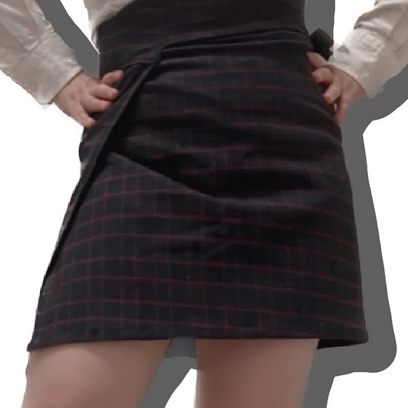 韓国ファッションラップスカート　ミニスカ 1枚目の画像