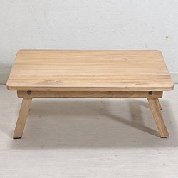 木製 チーク無垢 ミニテーブル アウトドア ローテーブル 未塗装 小ぶり 折畳 脚折れ desk115 1枚目の画像