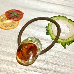 (ve-11)ベジタリアーナ　多摩野菜ミニトマト一粒ヘアアクセサリー 1枚目の画像